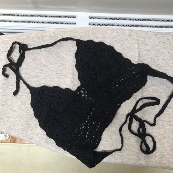 Crochet Bralette Crop Top - Picture 1 of 5